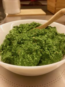 black cabbage pesto